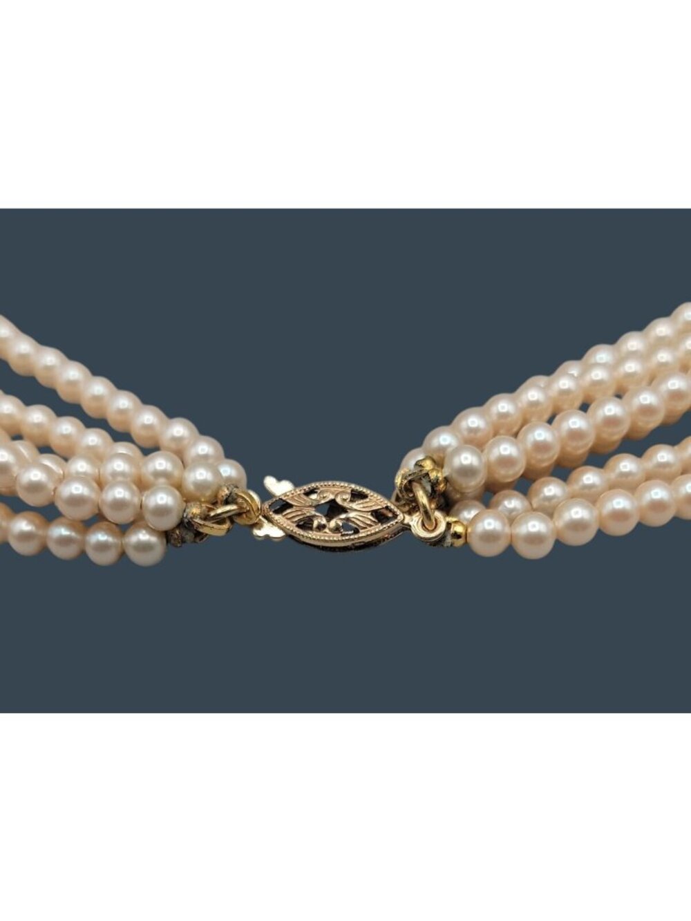 Rare Vtg Mikoshi by Danecraft Multi-strand Princesse Style Pearls Original Box - Picture 14 of 15